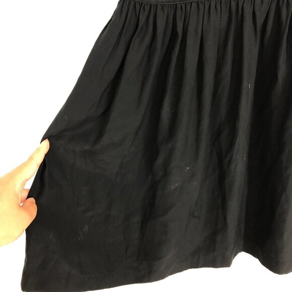 212 Collection Black 100% Silk flowy scoop Neck Mini Dress size 2 - Picture 11 of 15